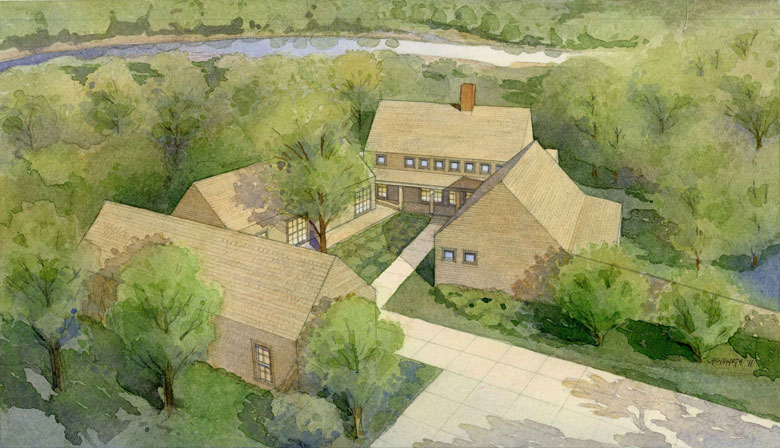 Artist's rendering of the new lodge