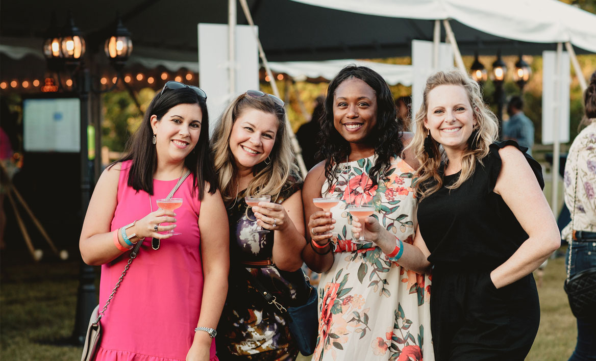 guests at the 2018 Massey on the River event