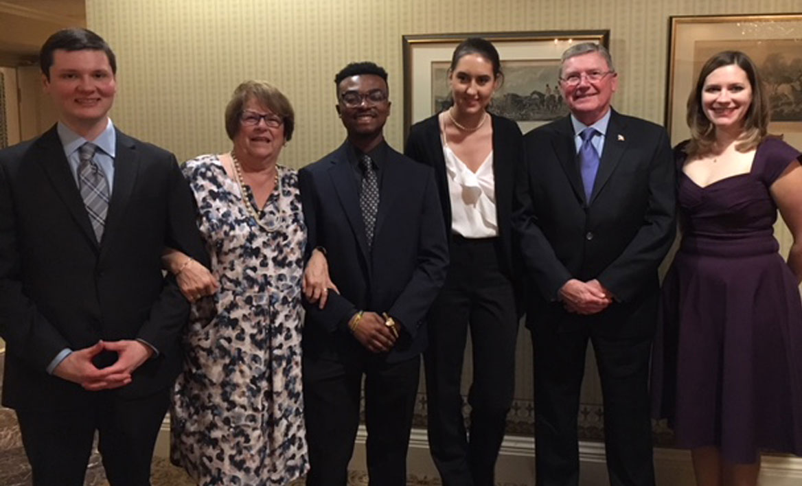 Sharon and Baxter Phillips with students