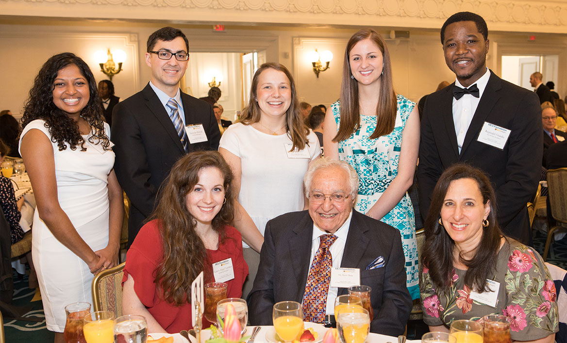 Harry Shaia Jr. and scholarship recipients