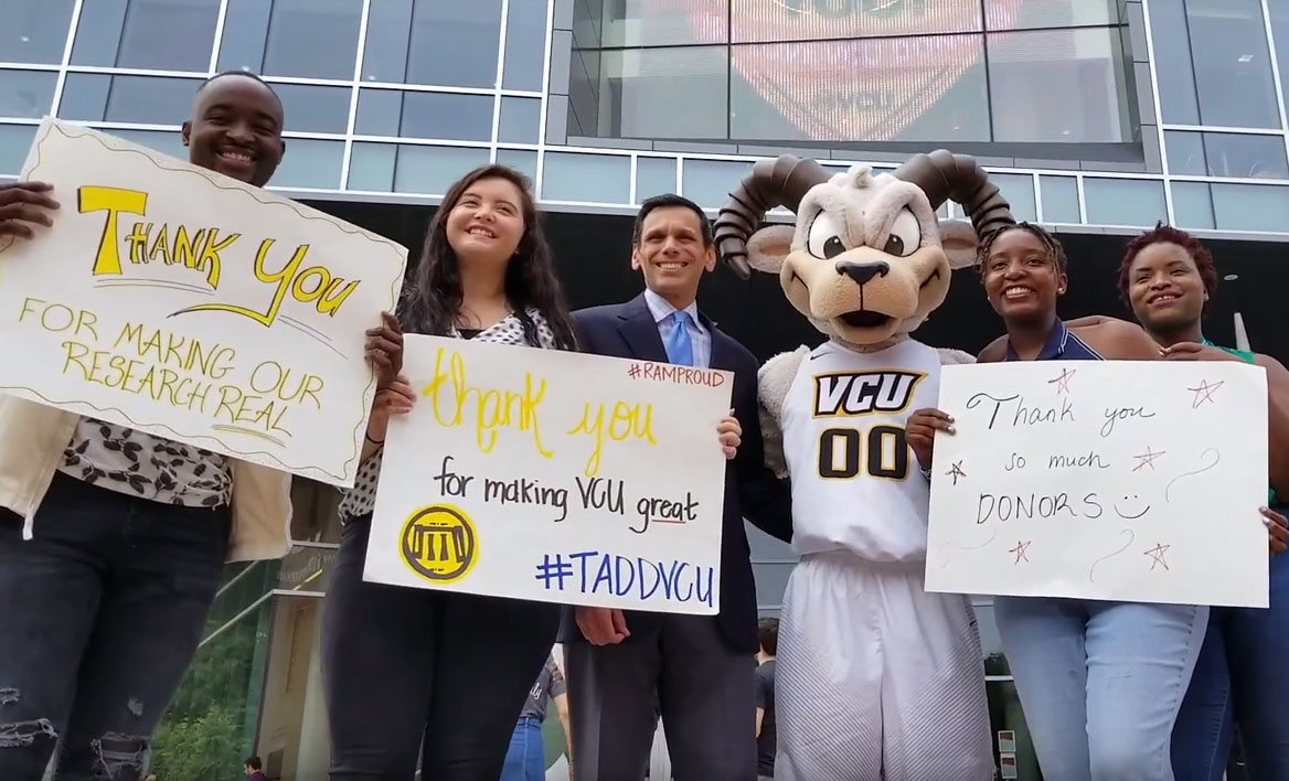 Students at Thank a Donor Day 2018