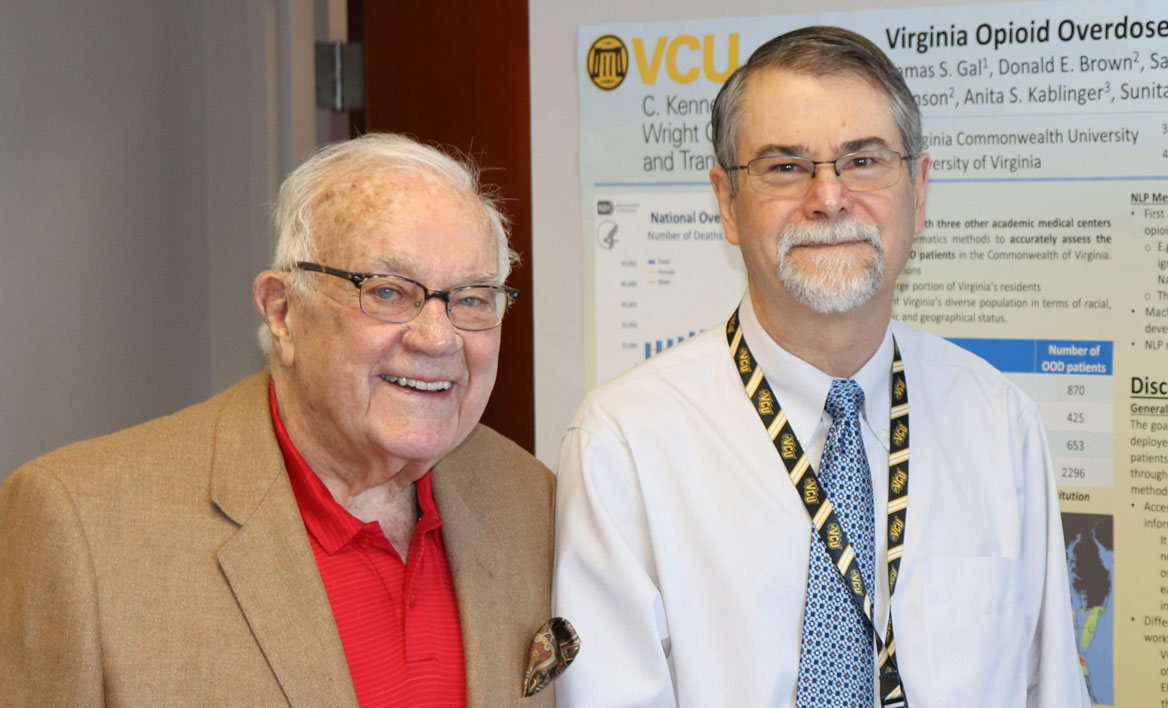 photo of donor Ken Wright with CCTR director Dr. Moeller