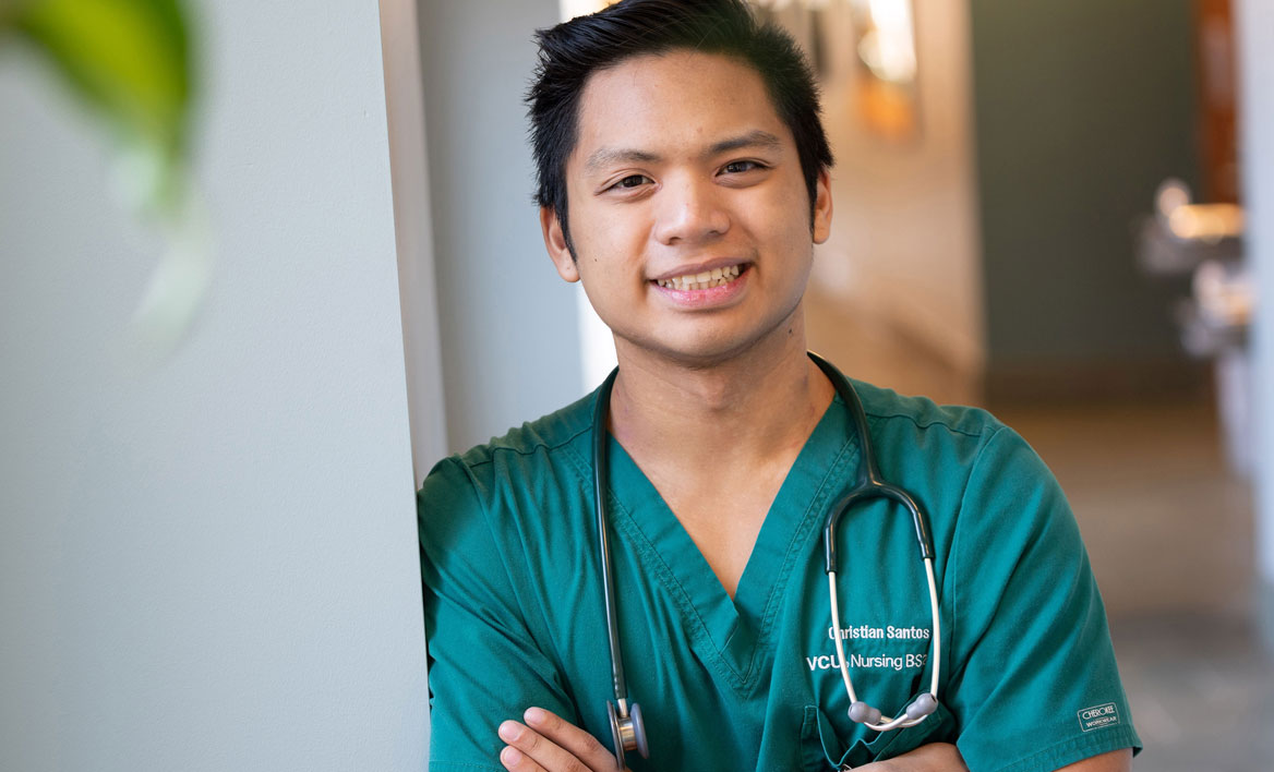 photo of VCU Nursing student Christian Santos