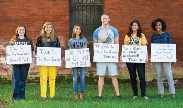 Students thank donors